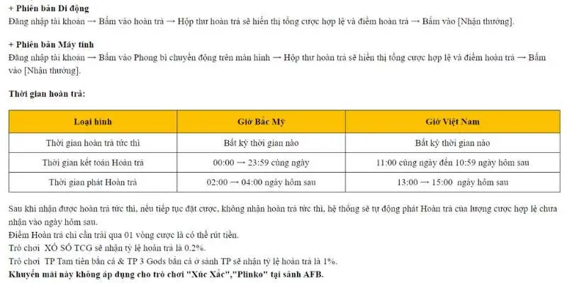 Chi tiết các quy định nhận thưởng hoàn trả tại 789Win 